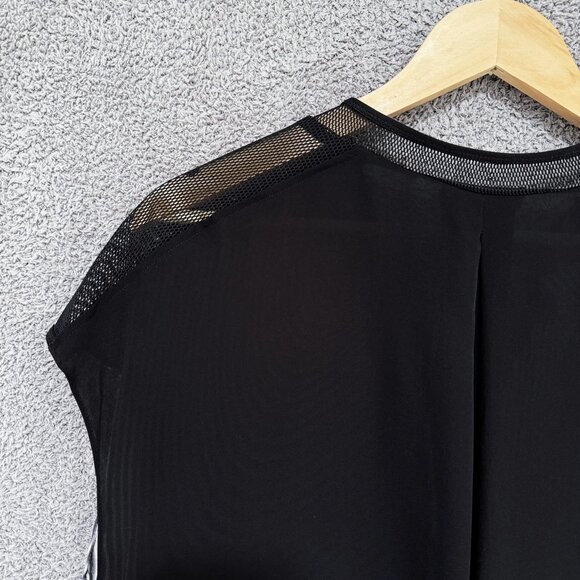 Elie Tahari Midtown silk and mesh blouse - Picture 6 of 6